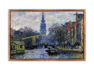 Canal In Amsterdam  Poster