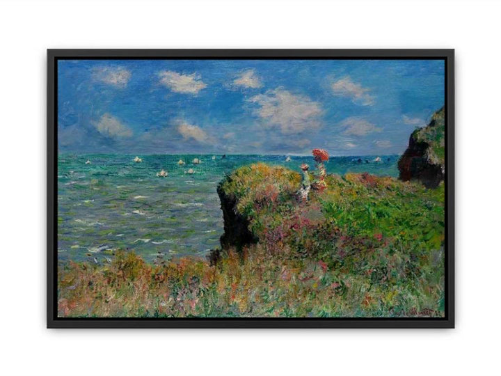 The Cliff Walk Pourville Canvas Print