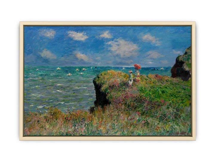 The Cliff Walk Pourville  Art Print