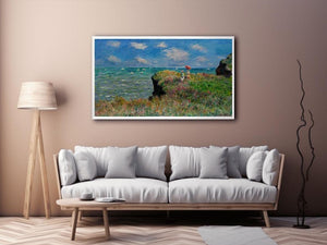 The Cliff Walk Pourville by Claude Monet Painting 