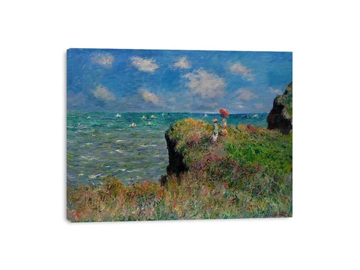 The Cliff Walk Pourville  Painting