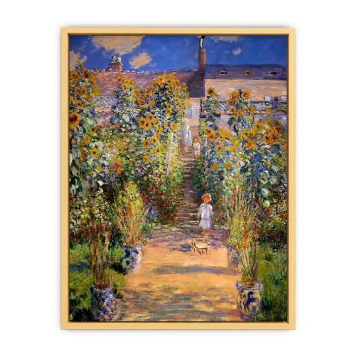 The Artist's Garden at Vetheuil 1880 Streched canvas