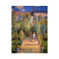 The Artist's Garden at Vetheuil 1880 by Claude Monet