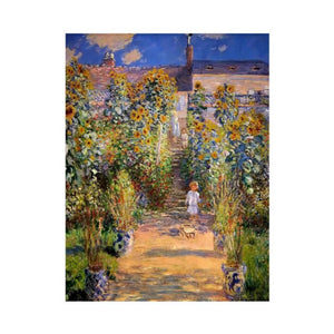 The Artist's Garden at Vetheuil 1880 by Claude Monet