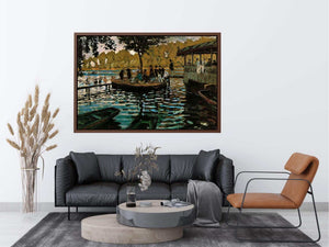 La Grenouillere by Claude Monet Painting 