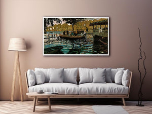 La Grenouillere by Claude Monet Painting 