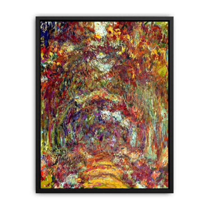 The Path Under The Rose Trellises Giverny Canvas Print
