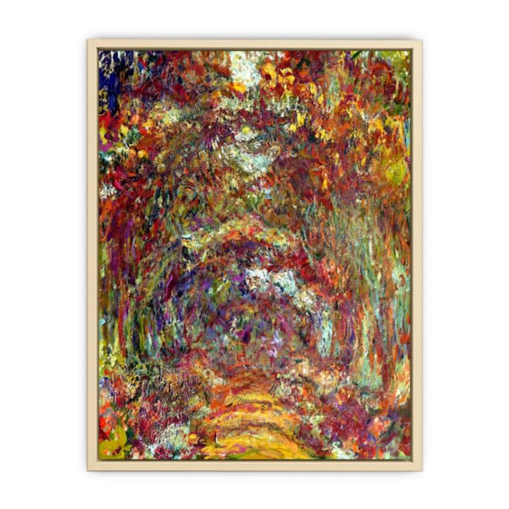 The Path Under The Rose Trellises Giverny  Art Print