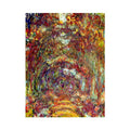 The Path Under The Rose Trellises Giverny by Claude Monet
