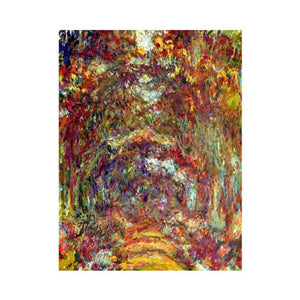 The Path Under The Rose Trellises Giverny by Claude Monet