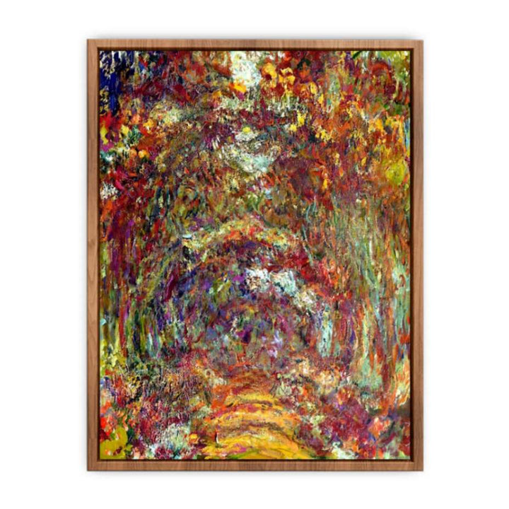 The Path Under The Rose Trellises Giverny  Poster