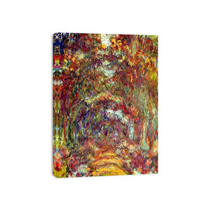 The Path Under The Rose Trellises Giverny by Claude Monet Painting 