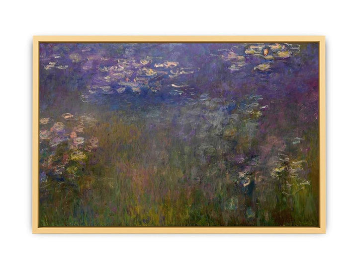 Agapanthus (center panel) Streched canvas