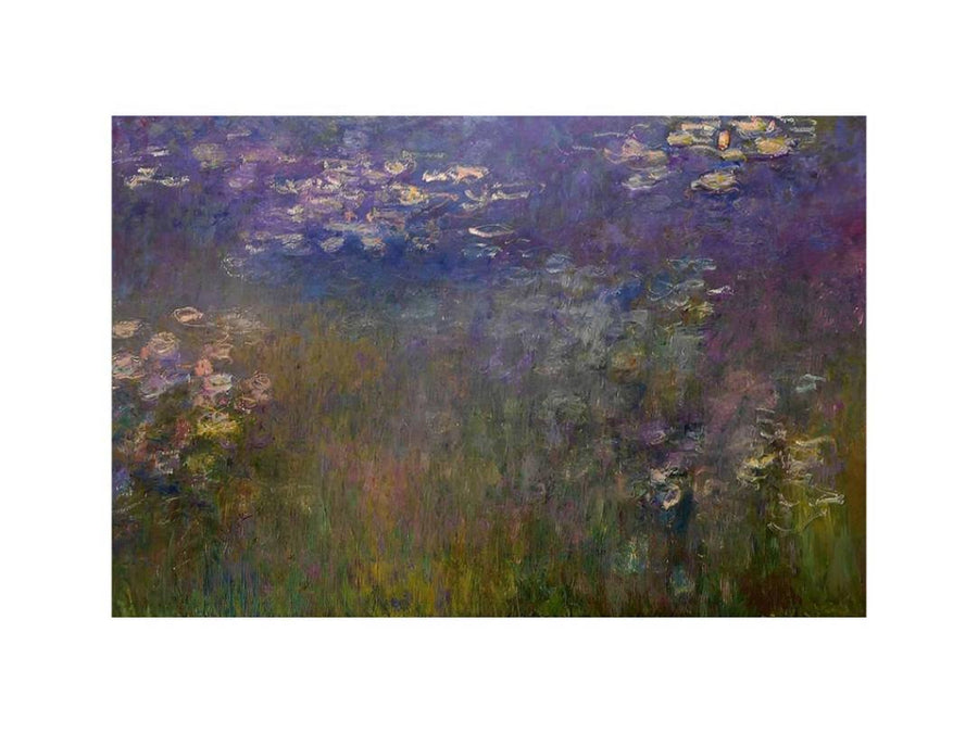 Agapanthus (center panel) by Claude Monet