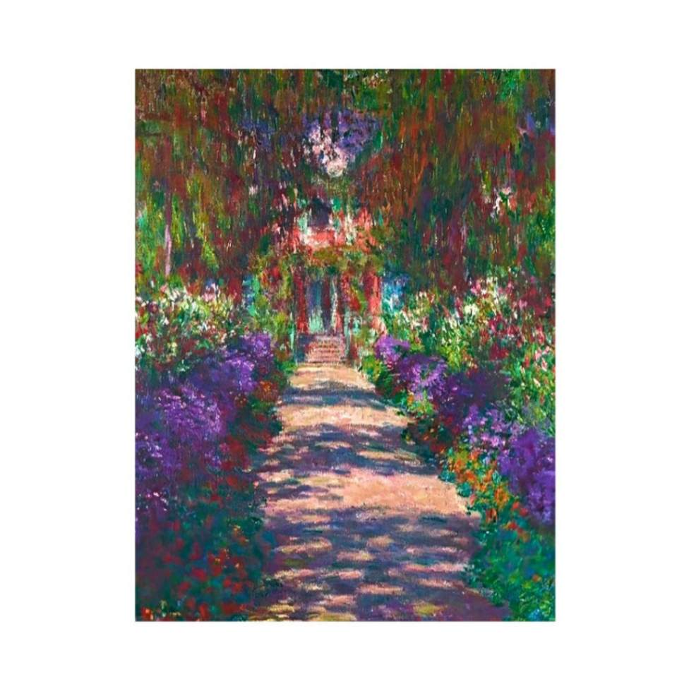Pathway In Monets Garden At Giverny by Claude Monet