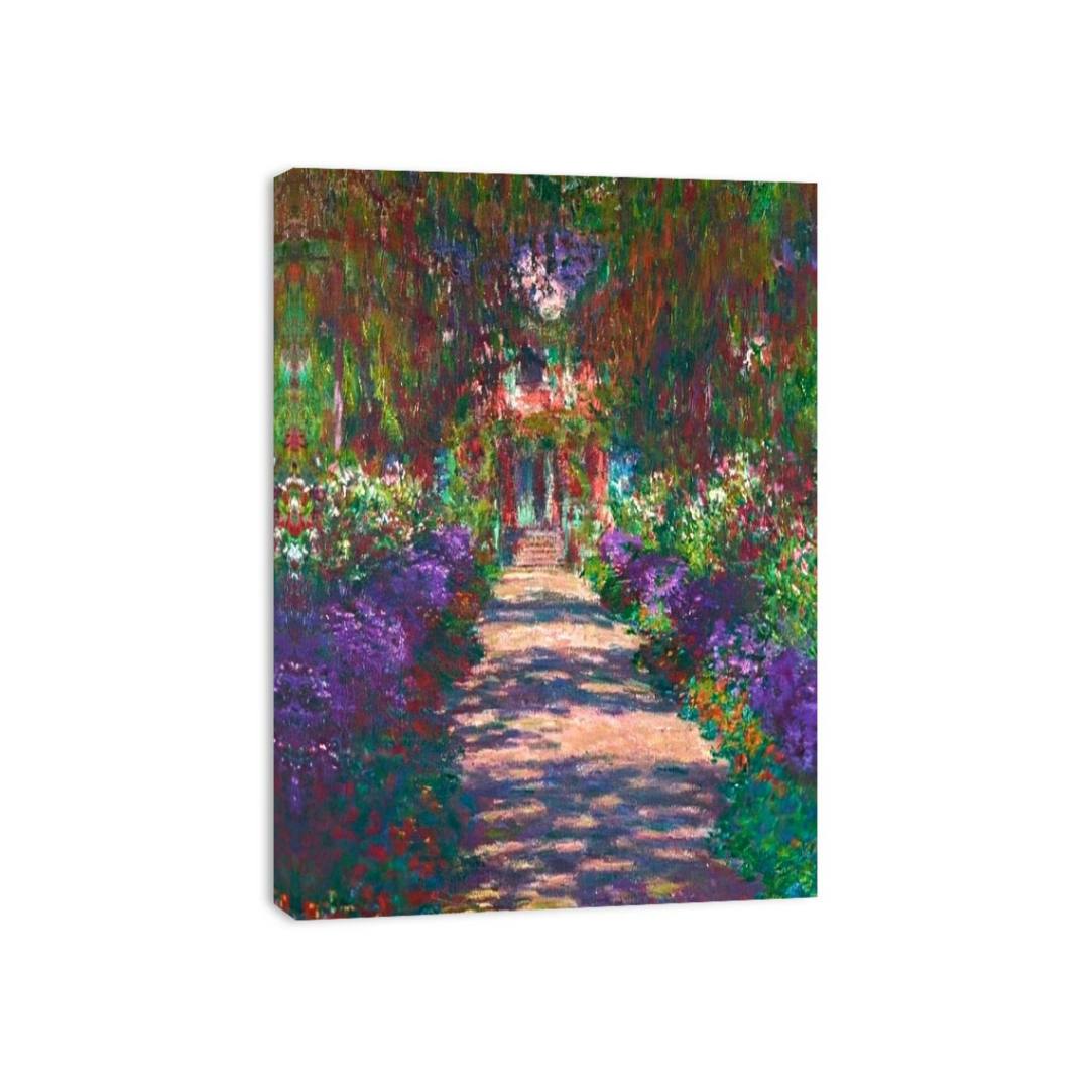 Pathway In Monets Garden At Giverny by Claude Monet Painting 