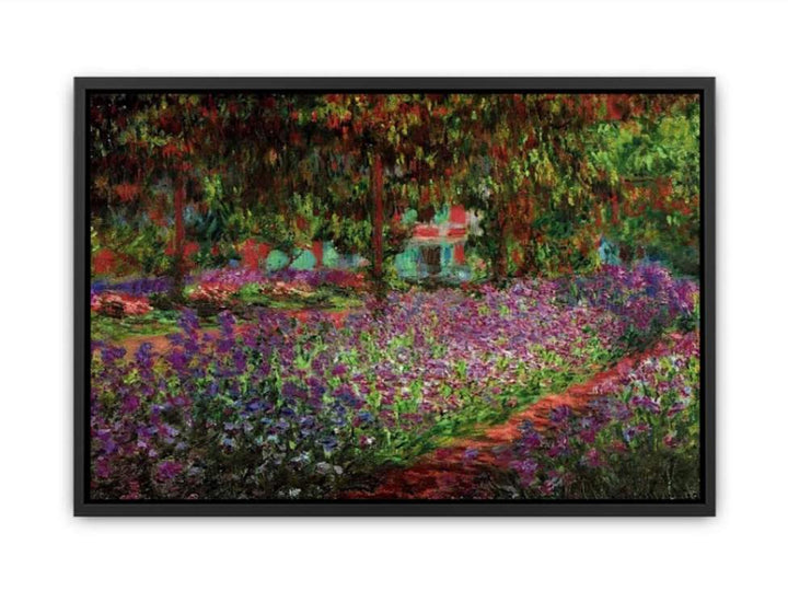 Irises In Monets Garden Canvas Print