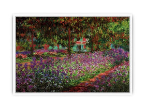 Irises In Monets Garden Framed Print