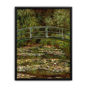 The Water Lily Pond Aka Japanese Bridge Canvas Print