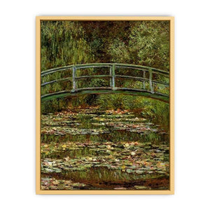 The Water Lily Pond Aka Japanese Bridge Streched canvas