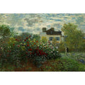 The Garden At Argenteuil Aka The Dahlias by Claude Monet