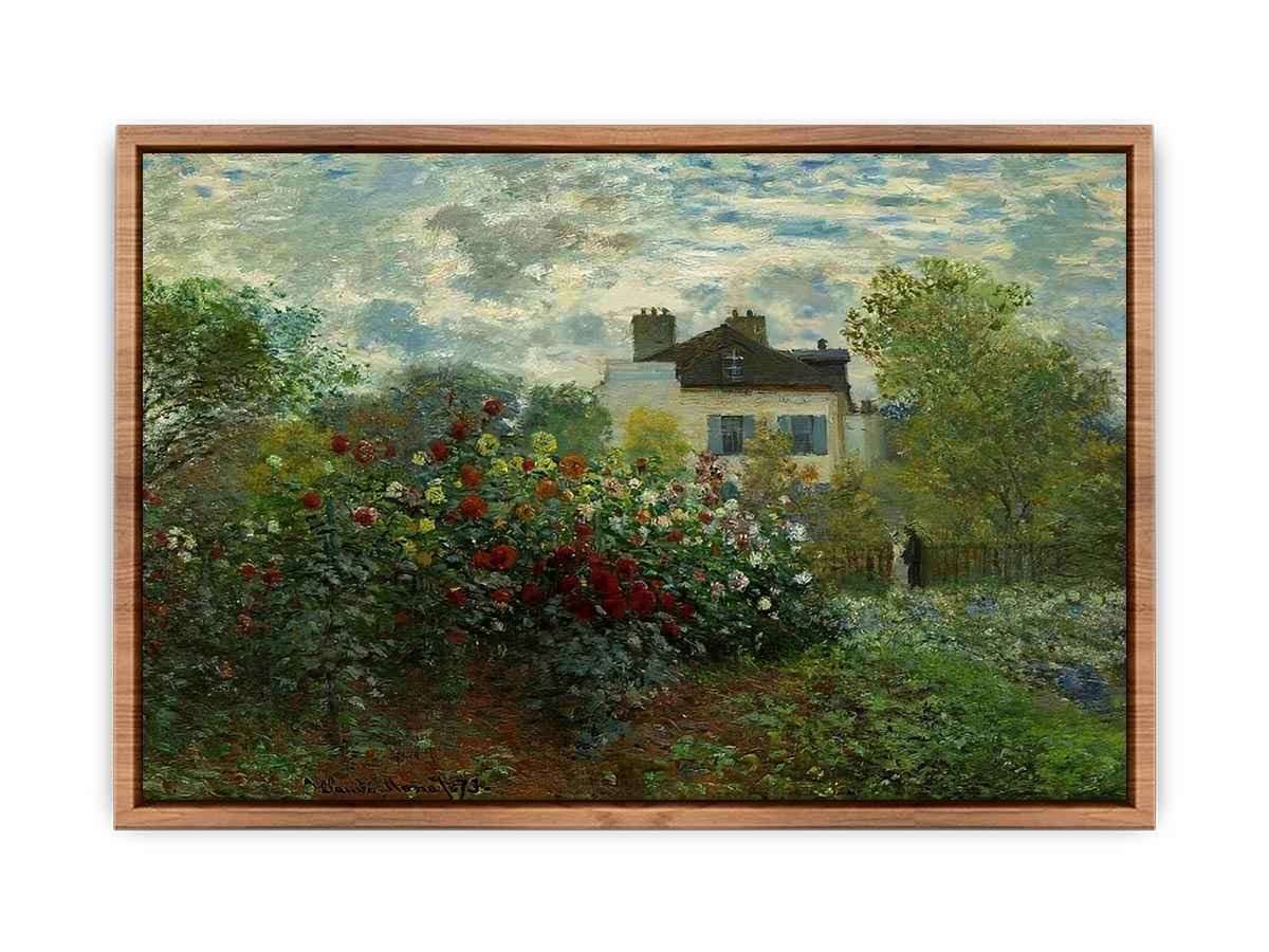 The Garden At Argenteuil Aka The Dahlias  Poster
