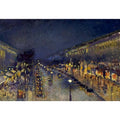 Boulevard Montmartre; Night Effect by Camille Pissarro