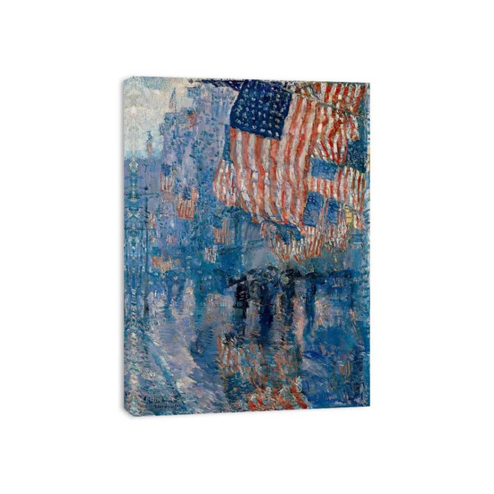 The Avenue in the Rain  Painting