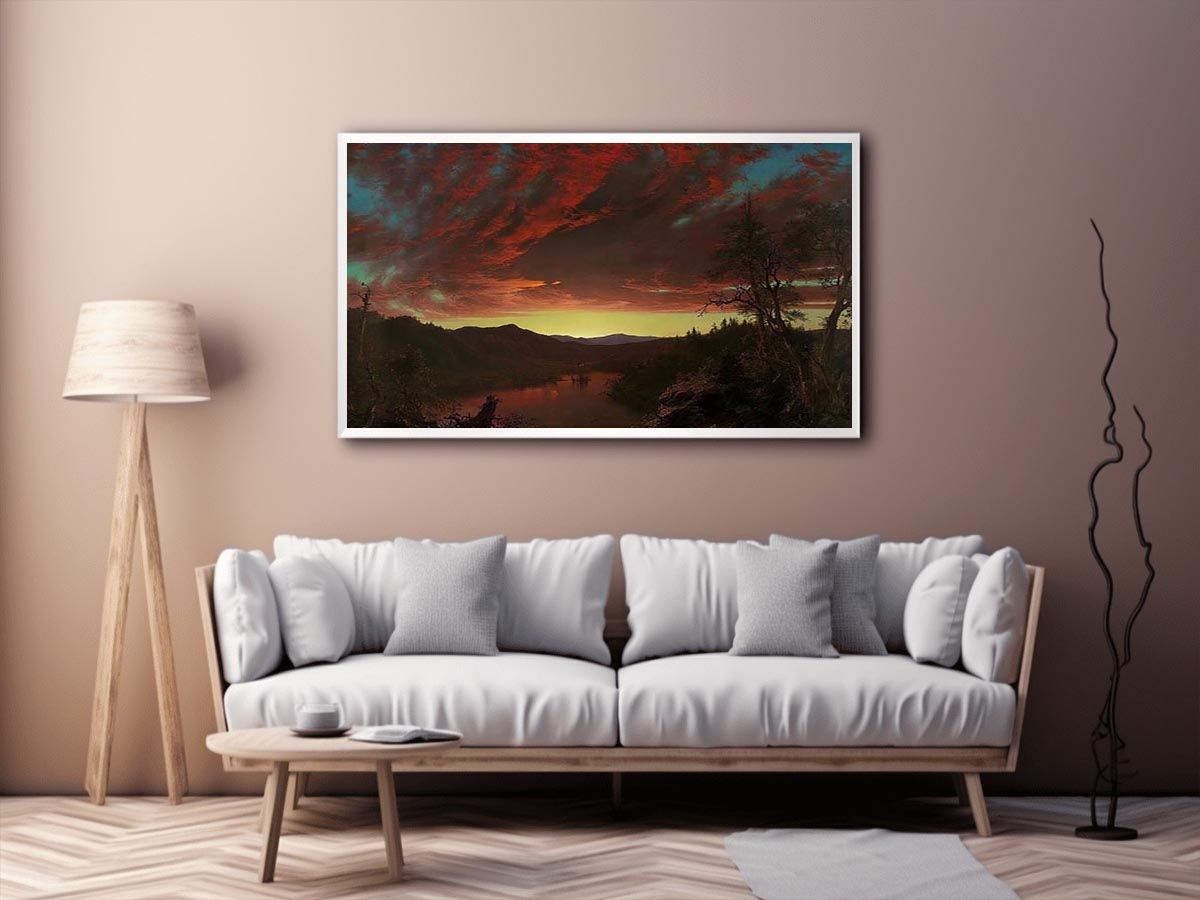 Twilight in the Wilderness by Frederic Edwin Church Painting 