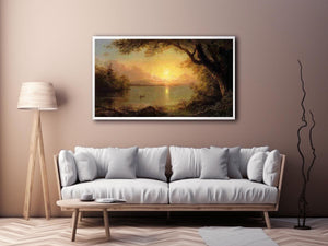 Landscape In The Adirondacks by Frederic Edwin Church Painting 