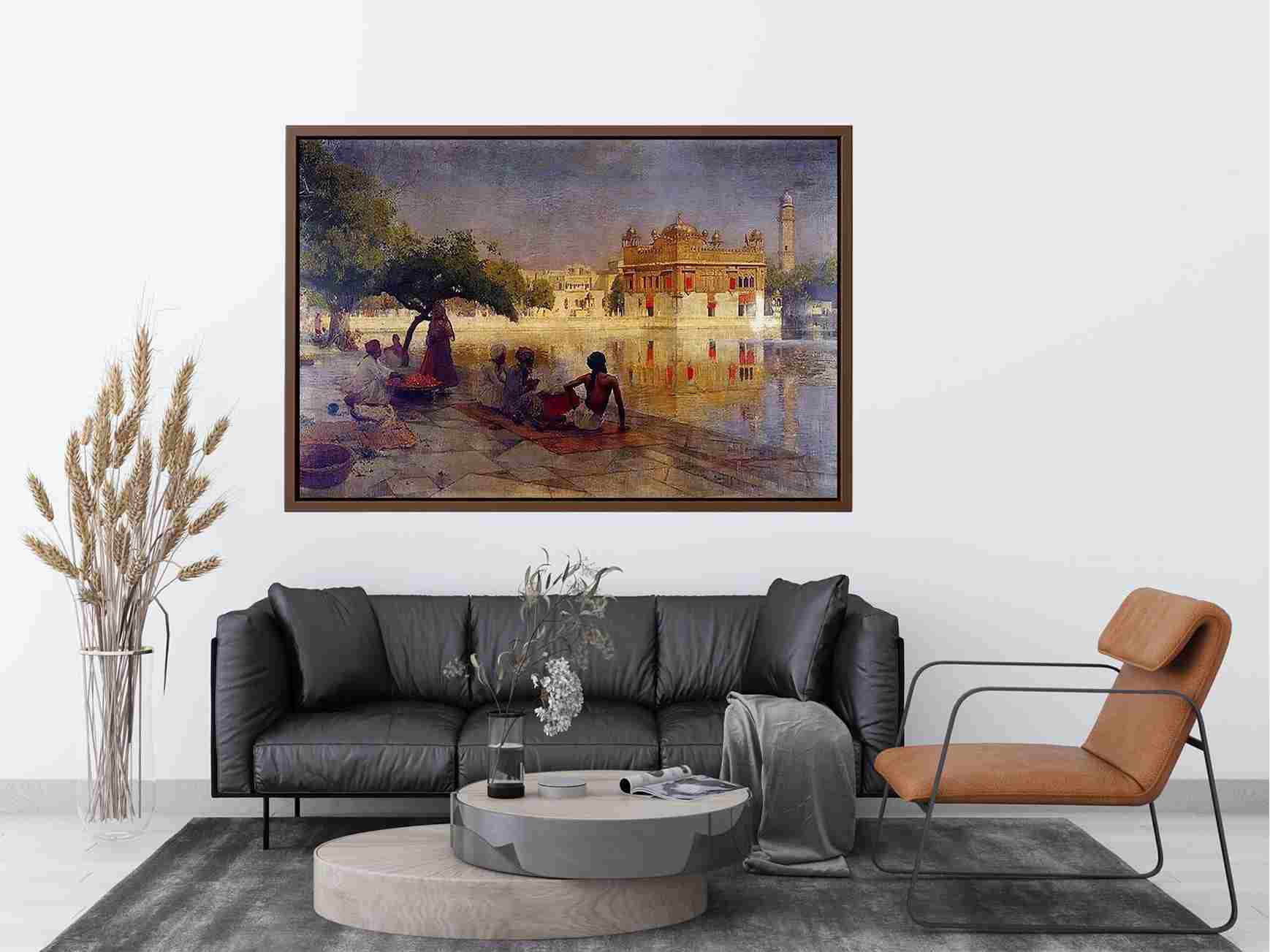 The Golden Temple Amritsar by Edwin Lord Weeks Painting