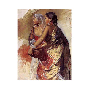 Sketch Two Nautch Girls by Edwin Lord Weeks