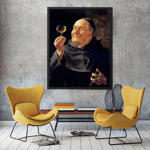 A Good Drink by Eduard Von Grutzner Painting