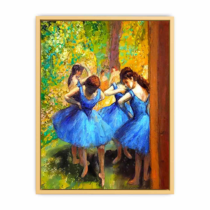 Dancer in blue by Edgar Degas Streched canvas