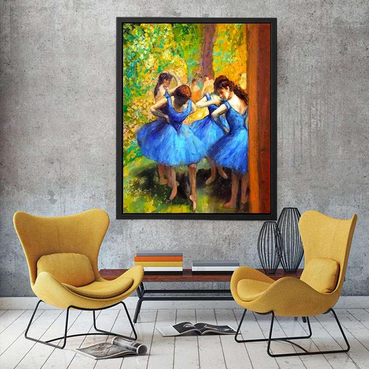 Dancer in blue by Edgar Degas  Painting