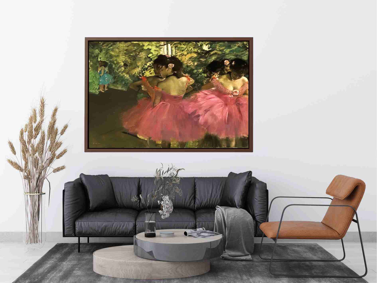 Dancers In Pink by Edgar Degas Painting 