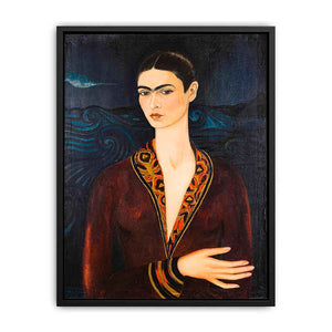 Self-Portrait in Velvet Dress - Frida Kahlo Canvas Print