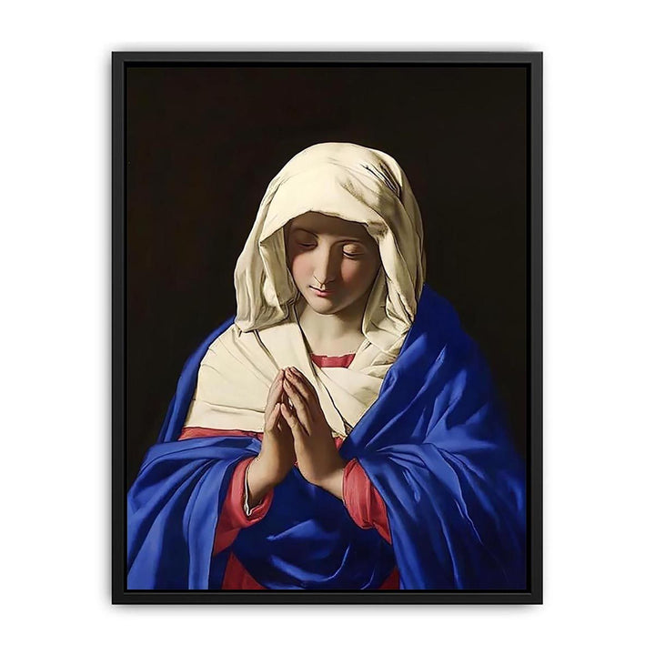 The Virgin in Prayer by Francesco de' Rossi  Poster