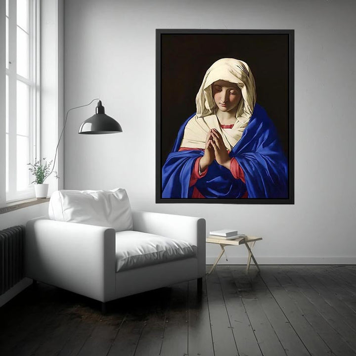 The Virgin in Prayer by Francesco de' Rossi Painting