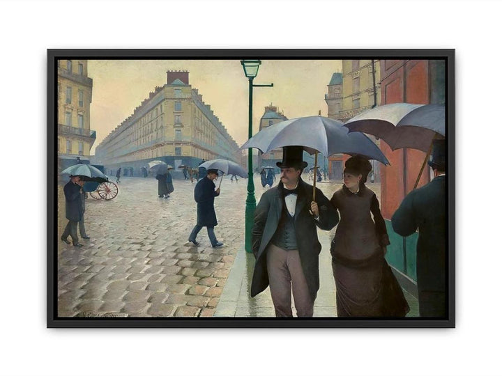Paris Street- Rainy Weather 1877 Canvas Print