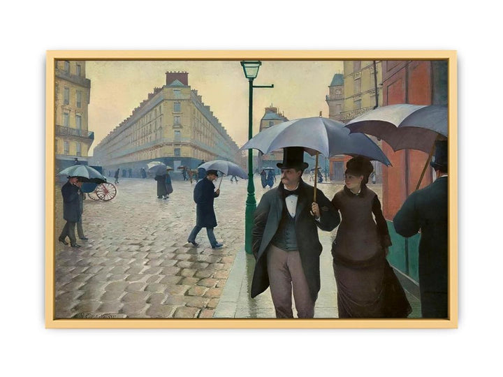 Paris Street- Rainy Weather 1877 Streched canvas