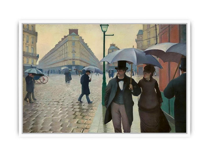 Paris Street- Rainy Weather 1877 Framed Print