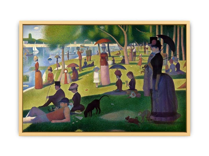 A Sunday Afternoon on the Island of La Grande Jatte Streched canvas