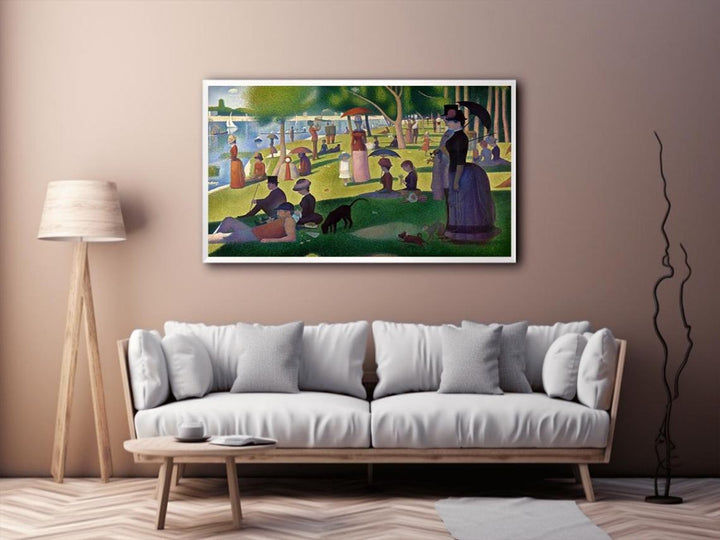 A Sunday Afternoon on the Island of La Grande Jatte  Painting