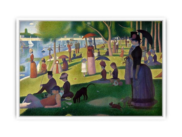 A Sunday Afternoon on the Island of La Grande Jatte Framed Print