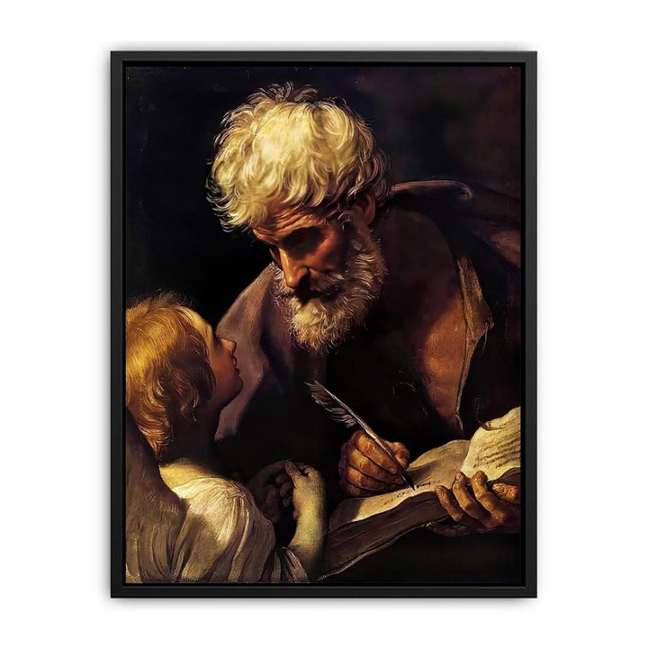 St Matthew and the Angel 1635-40 Canvas Print