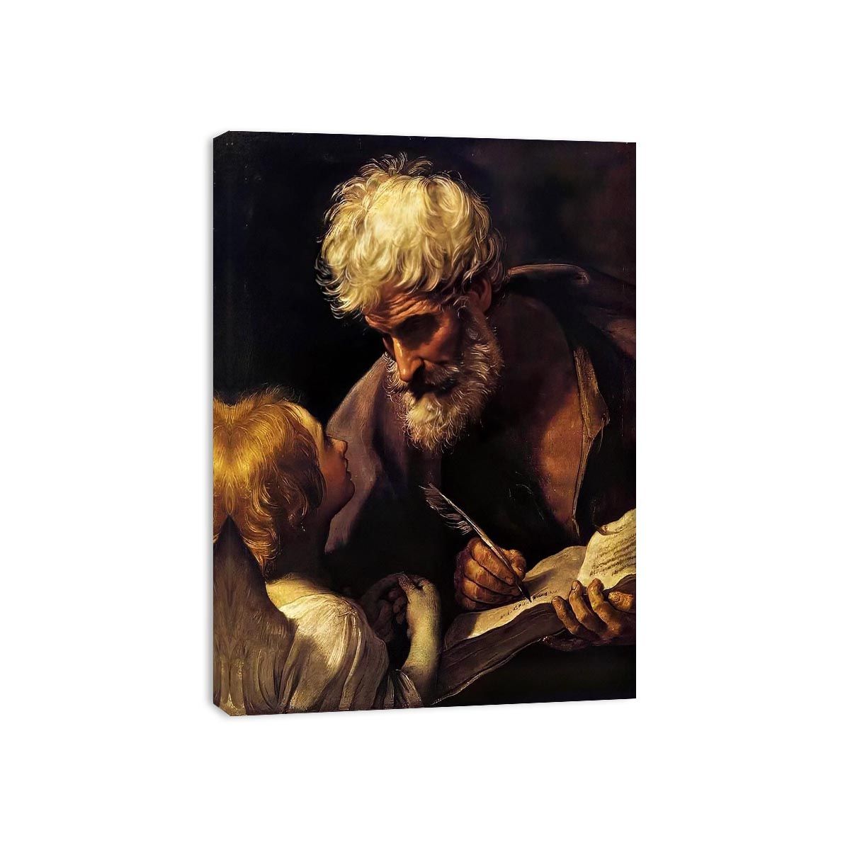 St Matthew and the Angel 1635-40 by Guido Reni Painting 