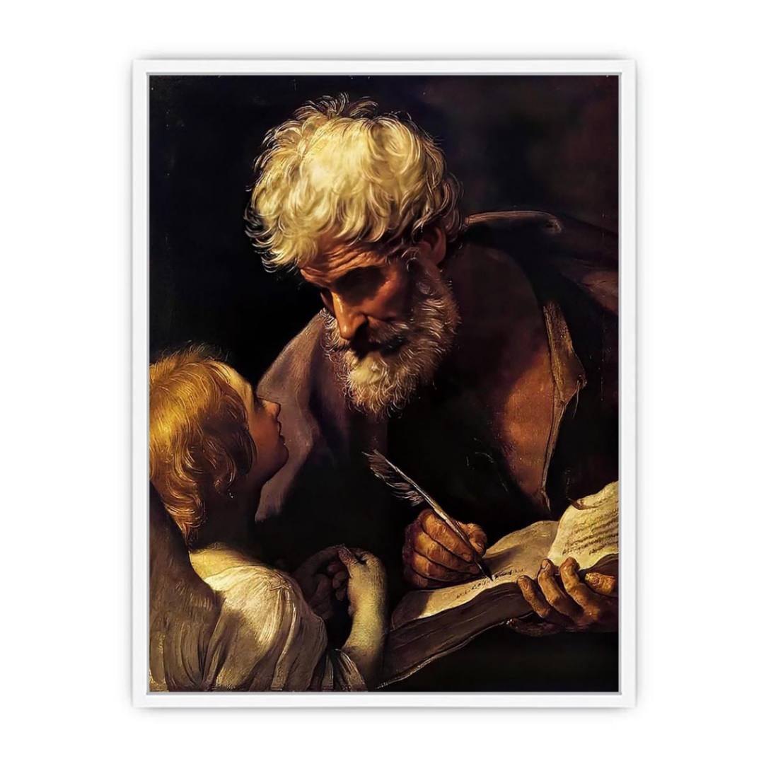 St Matthew and the Angel 1635-40 Framed Print