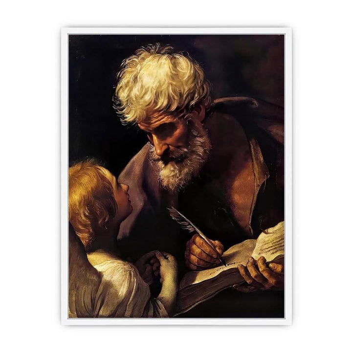 St Matthew and the Angel 1635-40 Framed Print