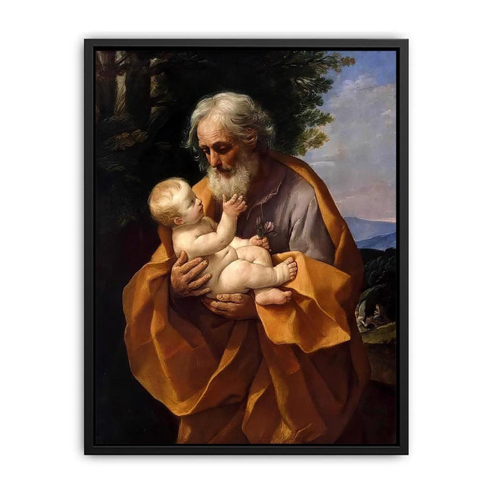 St Joseph with the Infant Jesus c. 1635 Canvas Print